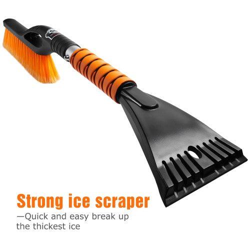 MATCC 2 in 1 Snow Brush with Ice Scraper with Long & Soft Brushing for Cars, Sedans, SUV - MSB006 - Toytexx MATCC 2 in 1 Snow Brush with Ice Scraper with Long & Soft Brushing for Cars, Sedans, SUV - MSB006 - Toytexx